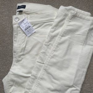 Brand New with Tags J. Crew corduroy white jeans
